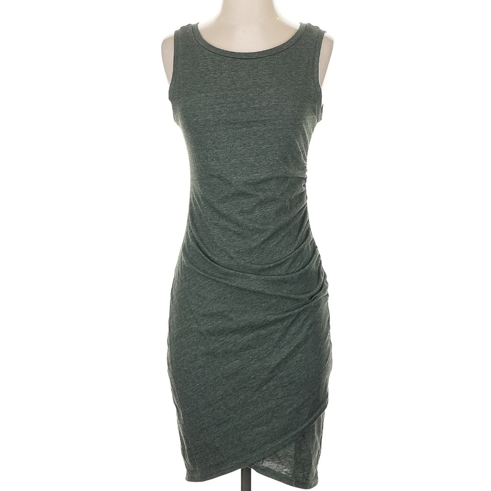 Leith Sleeveless Dark Green Mini Dress